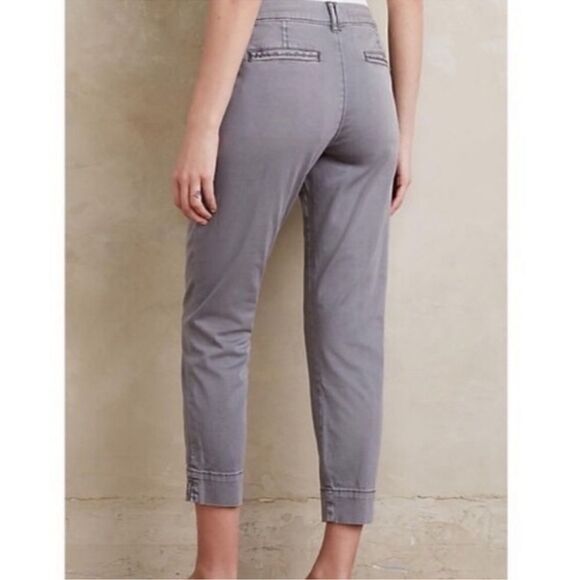 Anthro Pilcro and the Letterpress The Stet Crop Chino Pants 26 - Picture 2 of 8
